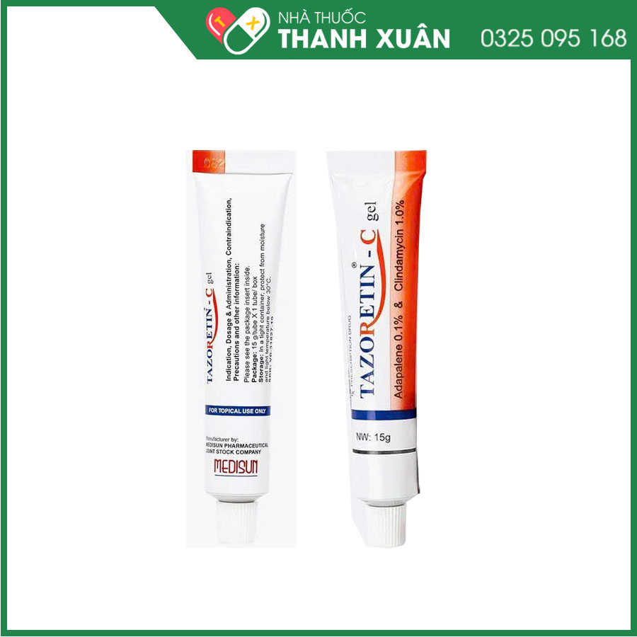 Tazoretin-C thuốc bôi ngoài da điều trị mụn trứng cá